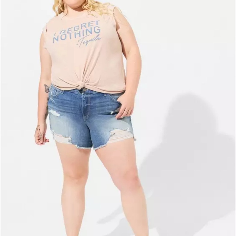 Torrid 5 Inch Vintage Stretch Mid-Rise Short